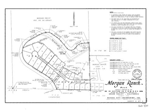 Click to see Subdivision Book 8, pg. 144 of Nevada County Recorders Subdivision Maps Book 8