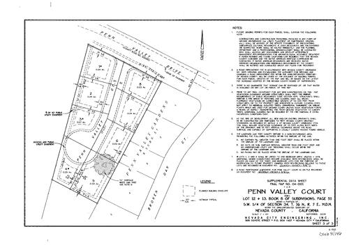 Click to see Subdivision Book 8, pg. 146 of Nevada County Recorders Subdivision Maps Book 8