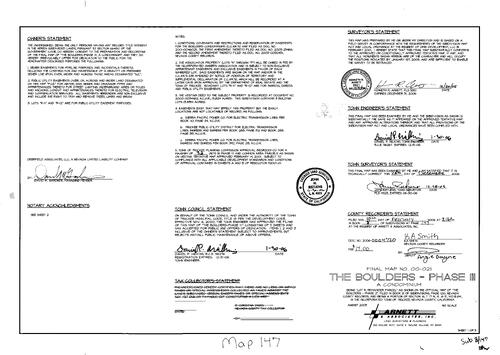 Click to see Subdivision Book 8, pg. 147 of Nevada County Recorders Subdivision Maps Book 8
