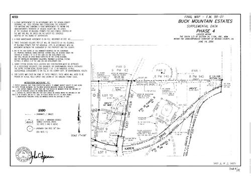 Click to see Subdivision Book 8, pg. 151 of Nevada County Recorders Subdivision Maps Book 8