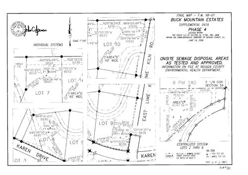 Click to see Subdivision Book 8, pg. 151 of Nevada County Recorders Subdivision Maps Book 8