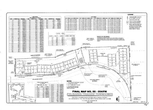 Click to see Subdivision Book 8, pg. 154 of Nevada County Recorders Subdivision Maps Book 8
