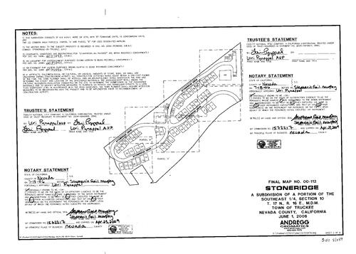 Click to see Subdivision Book 8, pg. 159 of Nevada County Recorders Subdivision Maps Book 8