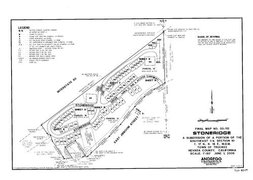 Click to see Subdivision Book 8, pg. 159 of Nevada County Recorders Subdivision Maps Book 8