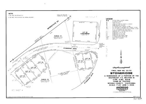 Click to see Subdivision Book 8, pg. 159 of Nevada County Recorders Subdivision Maps Book 8