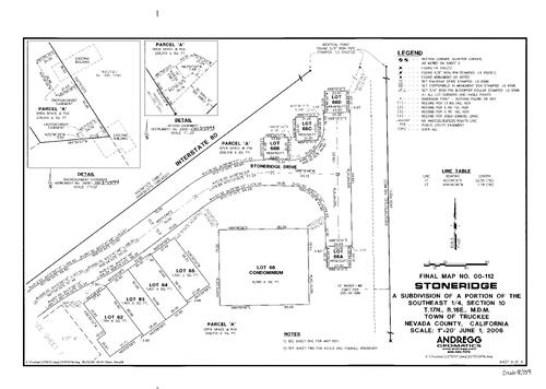 Click to see Subdivision Book 8, pg. 159 of Nevada County Recorders Subdivision Maps Book 8