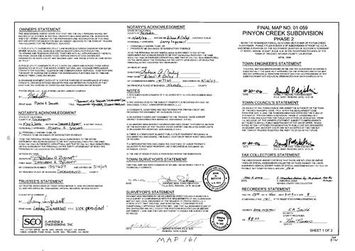 Click to see Subdivision Book 8, pg. 161 of Nevada County Recorders Subdivision Maps Book 8