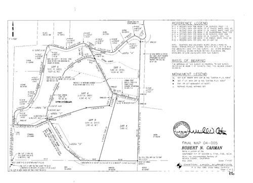 Click to see Subdivision Book 8, pg. 163 of Nevada County Recorders Subdivision Maps Book 8