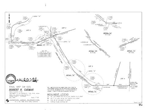 Click to see Subdivision Book 8, pg. 163 of Nevada County Recorders Subdivision Maps Book 8