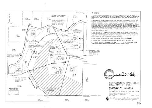 Click to see Subdivision Book 8, pg. 163 of Nevada County Recorders Subdivision Maps Book 8