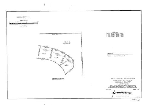 Click to see Subdivision Book 8, pg. 164 of Nevada County Recorders Subdivision Maps Book 8