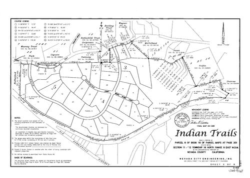 Click to see Subdivision Book 8, pg. 167 of Nevada County Recorders Subdivision Maps Book 8