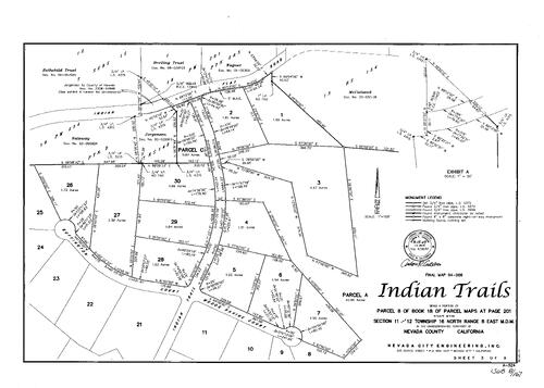 Click to see Subdivision Book 8, pg. 167 of Nevada County Recorders Subdivision Maps Book 8