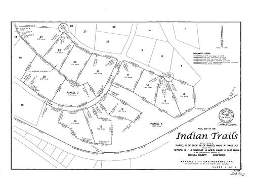 Click to see Subdivision Book 8, pg. 167 of Nevada County Recorders Subdivision Maps Book 8