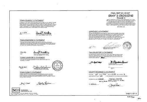 Click to see Subdivision Book 8, pg. 168 of Nevada County Recorders Subdivision Maps Book 8