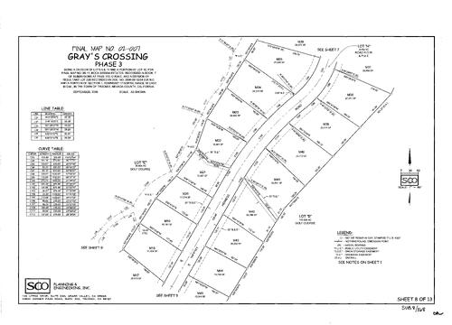 Click to see Subdivision Book 8, pg. 168 of Nevada County Recorders Subdivision Maps Book 8