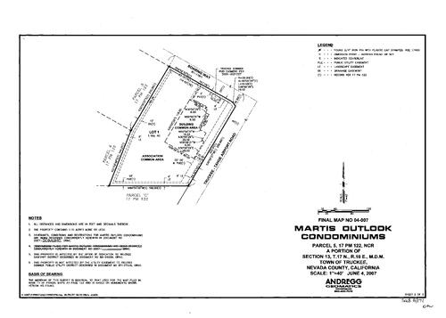 Click to see Subdivision Book 8, pg. 171 of Nevada County Recorders Subdivision Maps Book 8