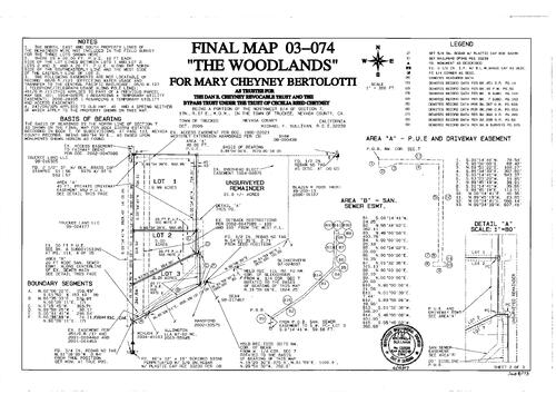 Click to see Subdivision Book 8, pg. 173 of Nevada County Recorders Subdivision Maps Book 8