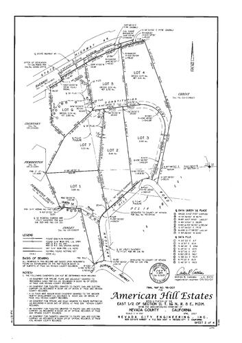 Click to see Subdivision Book 8, pg. 176 of Nevada County Recorders Subdivision Maps Book 8