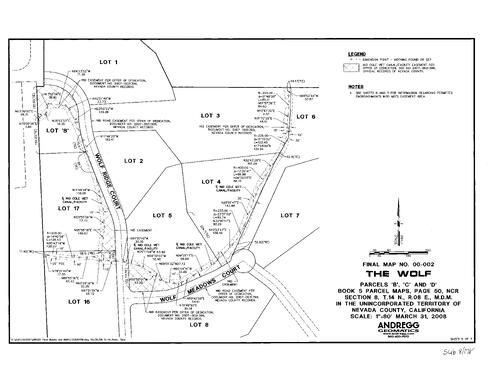 Click to see Subdivision Book 8, pg. 178 of Nevada County Recorders Subdivision Maps Book 8