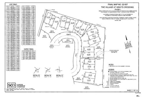 Click to see Subdivision Book 8, pg. 182 of Nevada County Recorders Subdivision Maps Book 8