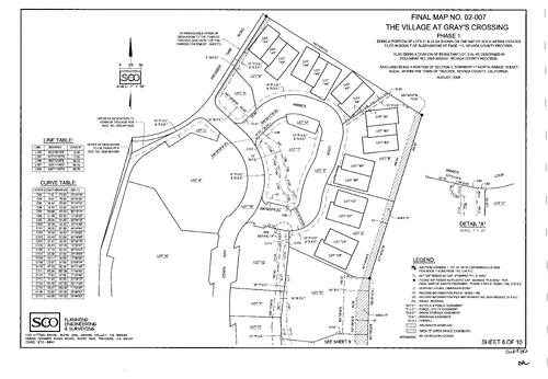 Click to see Subdivision Book 8, pg. 182 of Nevada County Recorders Subdivision Maps Book 8