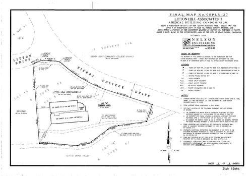 Click to see Subdivision Book 8, pg. 185 of Nevada County Recorders Subdivision Maps Book 8