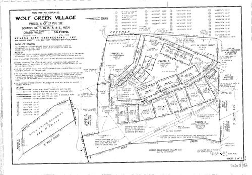 Click to see Subdivision Book 8, pg. 192 of Nevada County Recorders Subdivision Maps Book 8