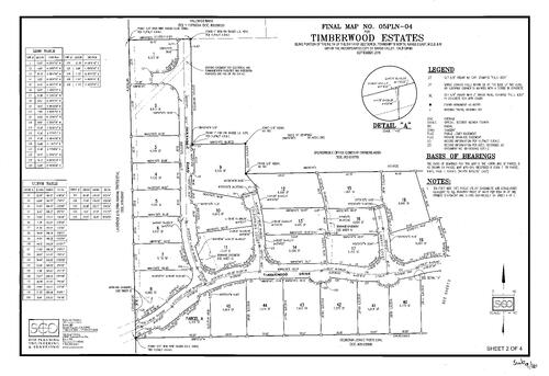 Click to see Subdivision 09-016 of Nevada County Recorders Subdivision Maps Book 9