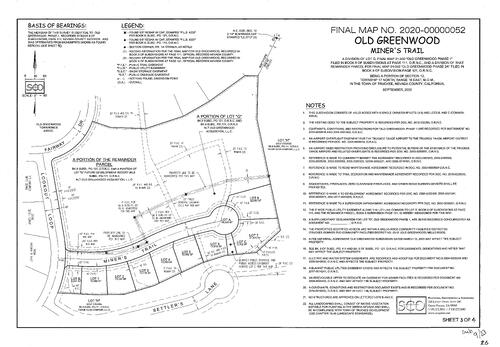 Click to see Subdivision Map Book 9, pg. 23 of Nevada County Recorders Subdivision Maps Book 9