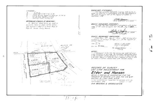 Click to see Record of Survey Book 10, pg. 9 (1987) of Nevada County Recorders Survey Maps Book 10