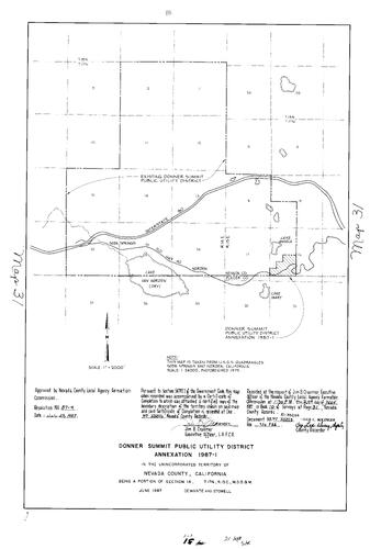 Click to see Record of Survey Book 10 pg. 31 (1987) of Nevada County Recorders Survey Maps Book 10