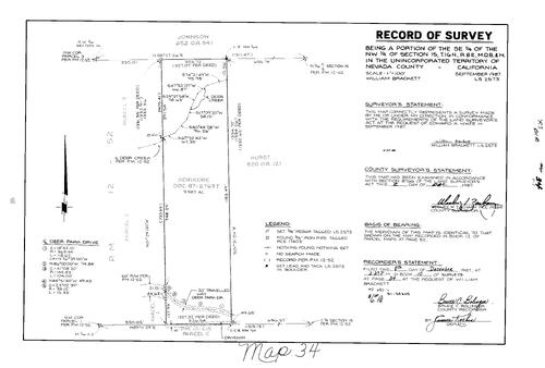 Click to see Record of Survey Book 10 pg. 34 (1987) of Nevada County Recorders Survey Maps Book 10