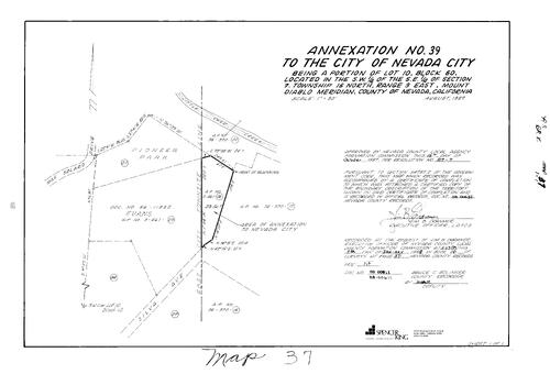 Click to see Record of Survey Book 10 pg. 37 (1988) of Nevada County Recorders Survey Maps Book 10