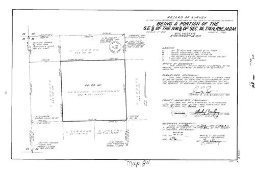Click to see Record of Survey Book 10 pg. 84 (1988) of Nevada County Recorders Survey Maps Book 10