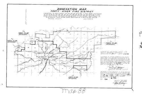 Click to see Record of Survey Book 10 pg. 88 (1988) of Nevada County Recorders Survey Maps Book 10