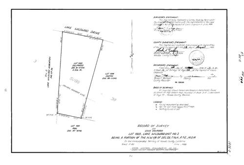 Click to see Record of Survey Book 10 pg. 100 (1988) of Nevada County Recorders Survey Maps Book 10
