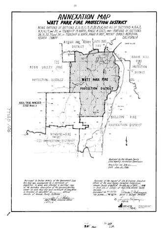 Click to see Record of Survey Book 10, pg. 106 (1988) of Nevada County Recorders Survey Maps Book 10