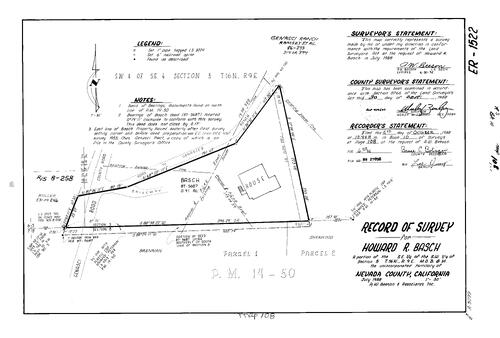 Click to see Record of Survey Book 10, pg. 108 (1988) of Nevada County Recorders Survey Maps Book 10