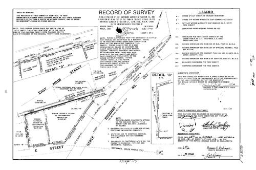 Click to see Record of Survey Book 10, pg. 114 (1988) of Nevada County Recorders Survey Maps Book 10
