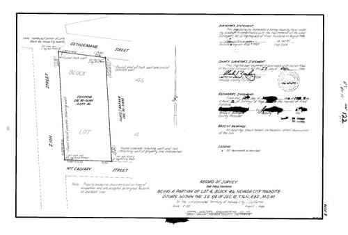 Click to see Record of Survey Book 10, pg. 122 (1989) of Nevada County Recorders Survey Maps Book 10