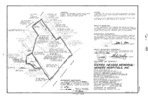 Click to see Record of Survey Book 10, pg. 123 (1989) of Nevada County Recorders Survey Maps Book 10