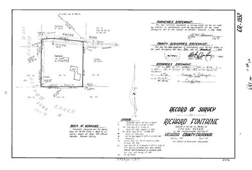 Click to see Record of Survey Book 10, pg. 137 (1989) of Nevada County Recorders Survey Maps Book 10