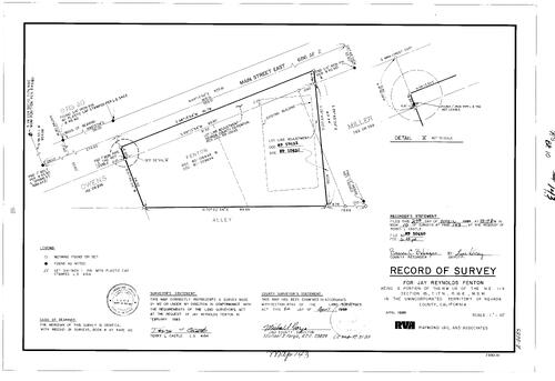 Click to see Record of Survey Book 10, pg. 143 (1989) of Nevada County Recorders Survey Maps Book 10