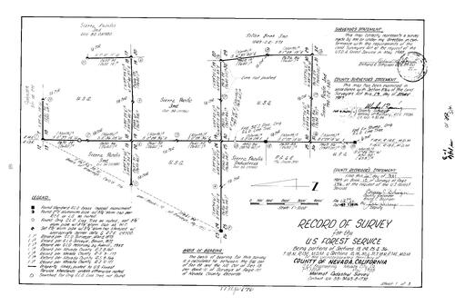 Click to see Record of Survey Book 10, pg. 146 (1989) of Nevada County Recorders Survey Maps Book 10
