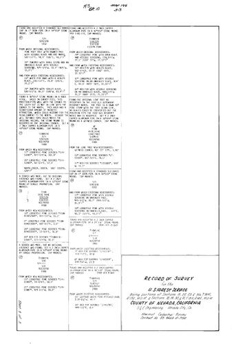 Click to see Record of Survey Book 10, pg. 146 (1989) of Nevada County Recorders Survey Maps Book 10
