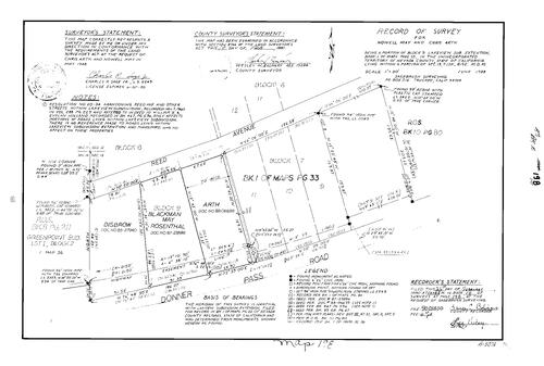 Click to see Record of Survey Book 10, pg. 198 (1990) of Nevada County Recorders Survey Maps Book 10