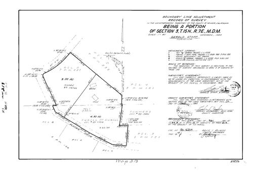Click to see Record of Survey Book 10, pg. 213 (1990) of Nevada County Recorders Survey Maps Book 10