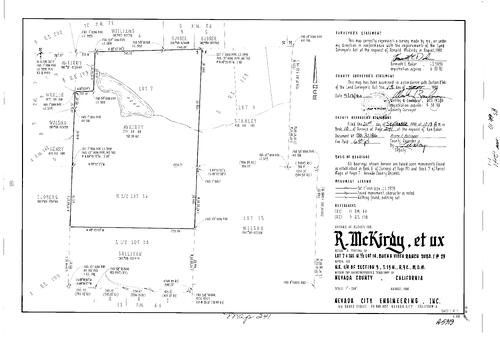 Click to see Record of Survey Book 10, pg. 241 (1990) of Nevada County Recorders Survey Maps Book 10