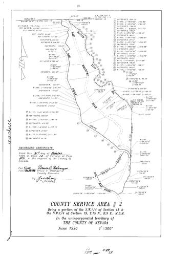 Click to see Record of Survey Book 10, pg. 251 (1990) of Nevada County Recorders Survey Maps Book 10